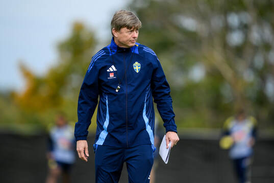 Head coach Jon Dahl Tomasson of the Swedish men's national