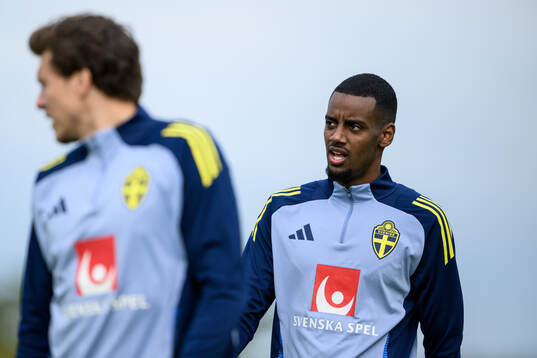 Alexander Isak of the Swedish men's national football team