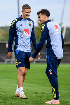 Gustaf Lagerbielke and Yasin Ayari of the Swedish men's