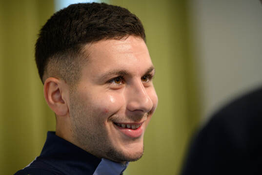 Roony Bardghji of the Swedish men's national football team
