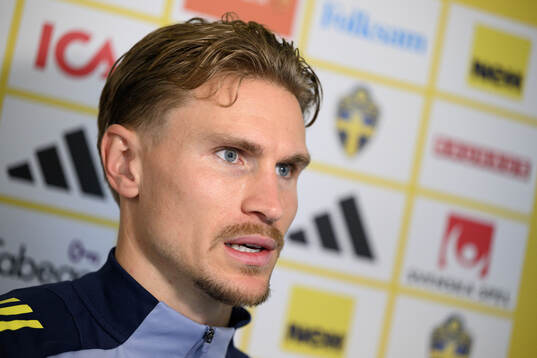 Carl Starfelt of the Swedish men's national football team