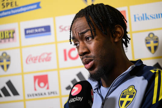 Anthony Elanga of the Swedish men's national football team
