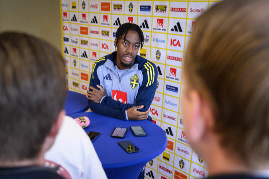 Anthony Elanga of the Swedish men's national football team