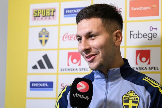 Roony Bardghji of the Swedish men's national football team
