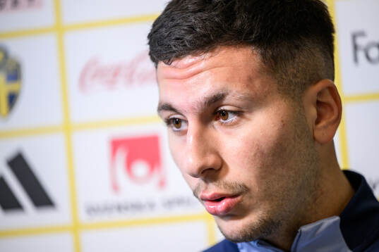 Roony Bardghji of the Swedish men's national football team