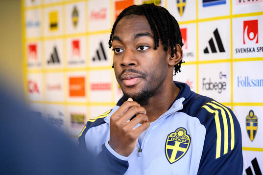 Anthony Elanga of the Swedish men's national football team