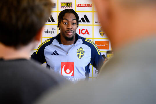 Anthony Elanga of the Swedish men's national football team