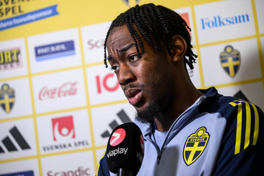 Anthony Elanga of the Swedish men's national football team