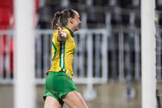 Vilde Hasund of Hammarby celebrates