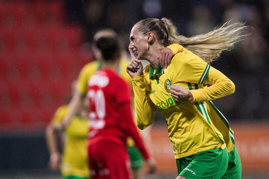 Ellen Wangerheim of Hammarby celebrates