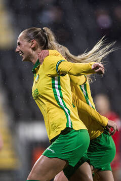 Ellen Wangerheim of Hammarby celebrates