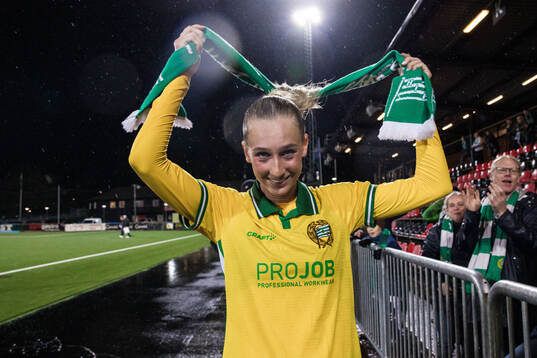 Ellen Wangerheim of Hammarby celebrates