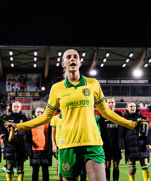Ellen Wangerheim of Hammarby celebrates