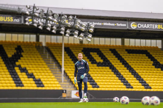 Goalkeeper Egil Selvik of the Norwegian national football
