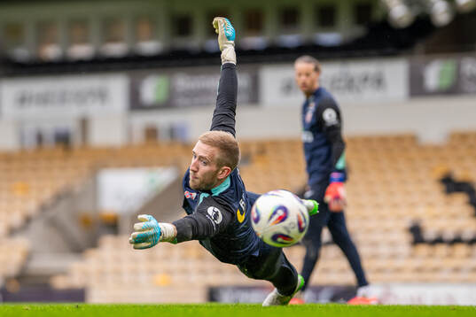 Goalkeeper Egil Selvik of the Norwegian national football