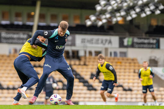 Alexander Sørloth of the Norwegian national football team