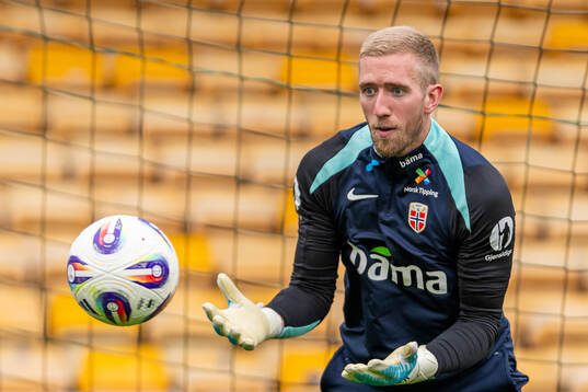 Goalkeeper Egil Selvik of the Norwegian national football