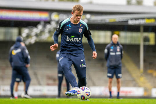 Aune Heggebø of the Norwegian national football team