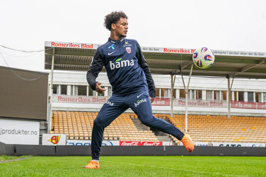 Oscar Bobb of the Norwegian national football team