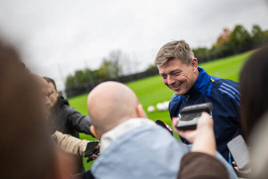 Head coach Jon Dahl Tomasson of the Swedish men's national