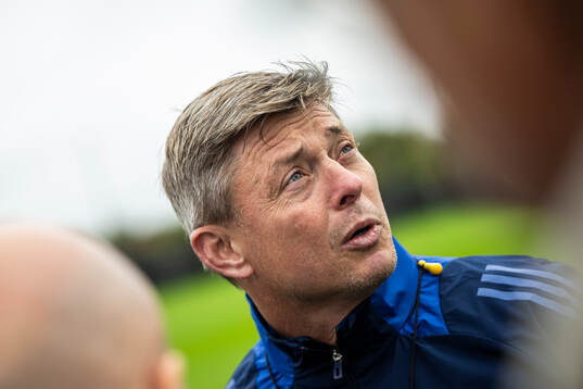 Head coach Jon Dahl Tomasson of the Swedish men's national
