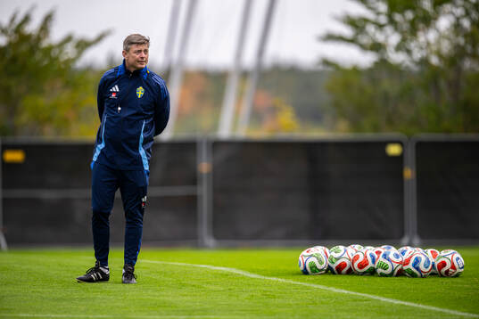 Head coach Jon Dahl Tomasson of the Swedish men's national