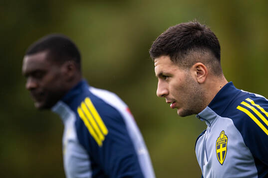 Ken Sema and Roony Bardghji of the Swedish men's national