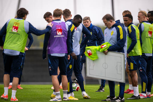 Head coach Jon Dahl Tomasson of the Swedish men's national