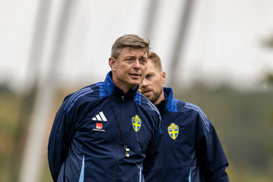 Head coach Jon Dahl Tomasson and assistant coach Sebastian