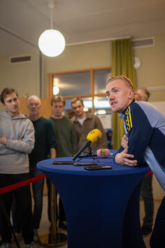 Isac Lidberg of the Swedish national football team in a