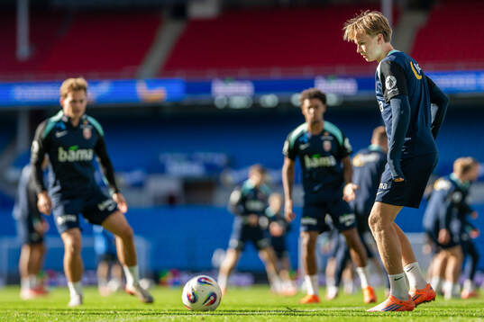 Andreas Schjelderup of the Norwegian national football team
