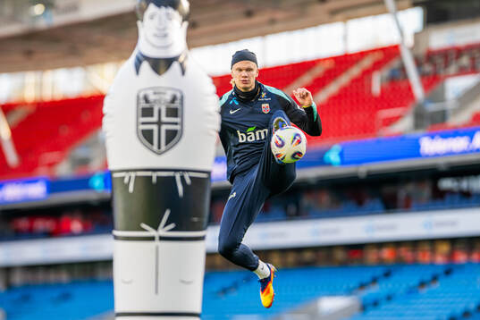 Erling Braut Haaland of the Norwegian national football team