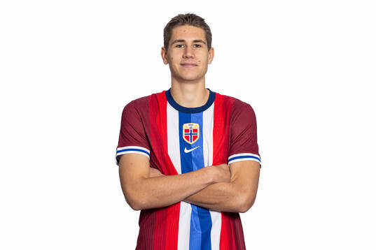 Eivind Helland of the Norwegian national football team