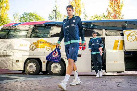 Eivind Helland of the Norwegian national football team