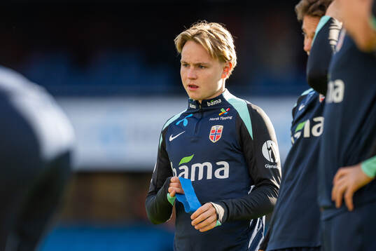 Andreas Schjelderup of the Norwegian national football team
