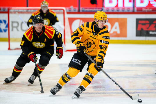 Brynäs Nicklas Bäckström och Skellefteås Valter Lindberg