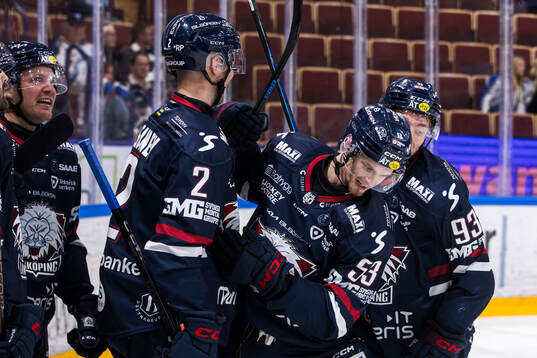Linköpings Adam Hofbauer jublar