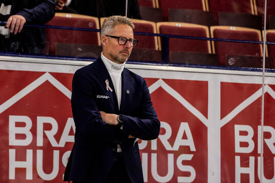 Leksands tränare Johan Hedberg deppar