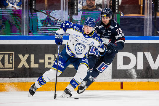 Leksands Tinus Luc Koblar och Linköpings Nicholas Shore