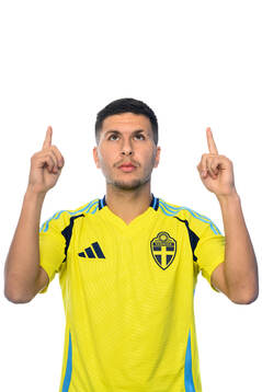 Roony Bardghji of the Swedish men's national football team