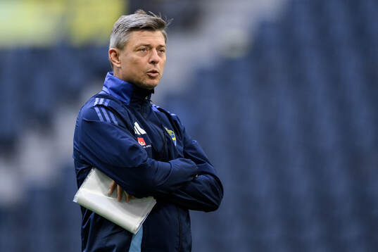 Head coach Jon Dahl Tomasson of the Swedish men's national
