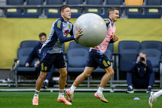 Emil Holm and Gustaf Lagerbielke of the Swedish men's