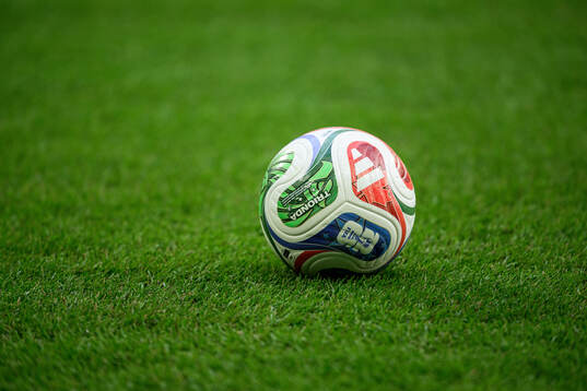 The official match ball of the FIFA World Cup Qualifier at