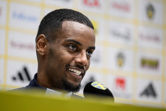 Alexander Isak of the Swedish men's national football team