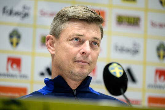 Head coach Jon Dahl Tomasson of the Swedish men's national