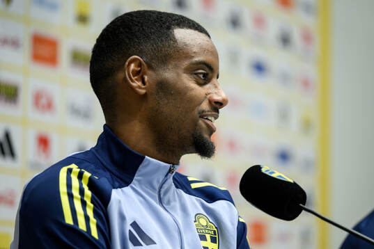 Alexander Isak of the Swedish men's national football team