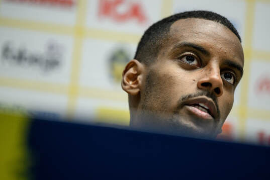 Alexander Isak of the Swedish men's national football team