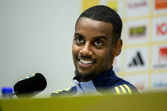 Alexander Isak of the Swedish men's national football team