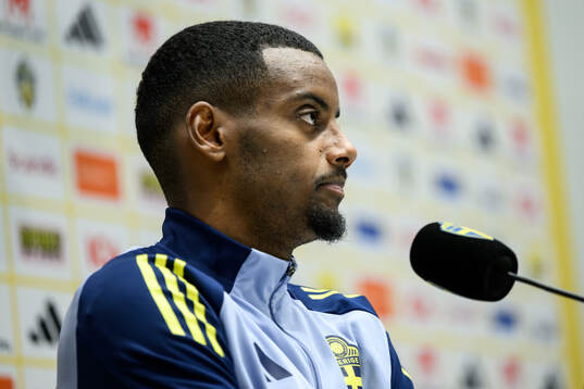 Alexander Isak of the Swedish men's national football team