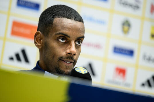 Alexander Isak of the Swedish men's national football team
